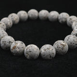 Japanese Natural Io Stone 10mm Bead Bracelet 26.2g (ID:28885)