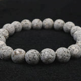 Japanese Natural Io Stone 10mm Bead Bracelet 26.2g (ID:28885)