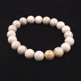 Japanese Natural Ninigi Quartz 10mm Bead Bracelet 28.3g (ID:29078)