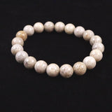 Japanese Natural Ninigi Quartz 10mm Bead Bracelet 28.3g (ID:29078)