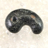 Japanese Natural Black Hide Garnet S Grade 27mm Magatama 8.7g (ID:29375)