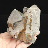 Japanese Natural Quartz Cluster D.T. Dolphin with Penetration Isis 444g (ID:30500)