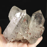 Japanese Natural Quartz Cluster D.T. Dolphin with Penetration Isis 444g (ID:30500)