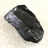 Japanese Natural Obsidian 59mm Lithic Artifact 25.4g (ID:30820)