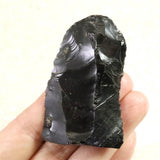 Japanese Natural Obsidian 59mm Lithic Artifact 25.4g (ID:30820)