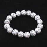 Japanese Natural Angel Snow Lite 12mm Bead Bracelet 41.9g (ID:30886)