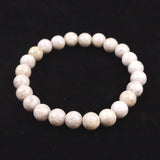 Japanese Natural Ninigi Quartz 8mm Bead Bracelet 17.9g (ID:31369)