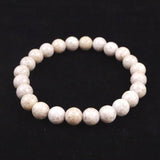 Japanese Natural Ninigi Quartz 8mm Bead Bracelet 17.9g (ID:31369)