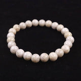 Japanese Natural Ninigi Quartz 8mm Bead Bracelet 17.9g (ID:31369)