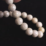 Japanese Natural Ninigi Quartz 8mm Bead Bracelet 17.9g (ID:31369)