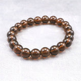 Japanese Natural Smoky Quartz 9.5mm Bead Bracelet 23.9g (ID:31600)