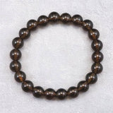 Japanese Natural Smoky Quartz 9.5mm Bead Bracelet 23.9g (ID:31600)
