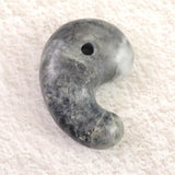 Japanese Natural Churaumi Chert 34mm Magatama 13.9g (ID:31692)