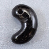 Japanese Natural Black Mine Quartz 30mm Magatama 9.9g (ID:31998)