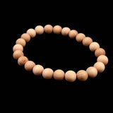 Japanese Natural Izumo Black Pine Wood 8mm Bead Bracelet 4.7g (ID:32177)
