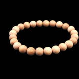 Japanese Natural Izumo Black Pine Wood 8mm Bead Bracelet 4.7g (ID:32177)
