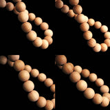 Japanese Natural Izumo Black Pine Wood 8mm Bead Bracelet 4.7g (ID:32177)