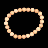 Japanese Natural Izumo Black Pine Wood 8mm Bead Bracelet 4.7g (ID:32177)