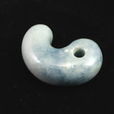 Natural Itoigawa Jadeite Green 33mm Magatama 16.19g with Certificate (ID:32429)