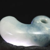 Natural Itoigawa Jadeite Green 33mm Magatama 16.19g with Certificate (ID:32429)