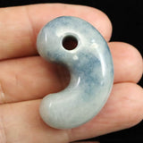 Natural Itoigawa Jadeite Green 33mm Magatama 16.19g with Certificate (ID:32429)