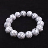Japanese Natural Angel Snow Lite 14mm Bead Bracelet 57.6g (ID:33140)