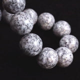 Japanese Natural Angel Snow Lite 14mm Bead Bracelet 57.6g (ID:33140)