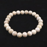 Japanese Natural Ninigi Quartz 8mm Bead Bracelet 17.8g (ID:33251)