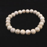 Japanese Natural Ninigi Quartz 8mm Bead Bracelet 17.8g (ID:33251)