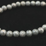 Japanese Natural Omi Rhyolite 6mm Bead Bracelet 9.9g (ID:33336)