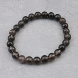 Japanese Natural Obsidian 7.5mm Bead Bracelet 13.8g (ID:33465)