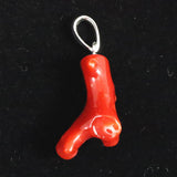 Japanese Natural Oxblood Red Gem Coral Pendanttop 1.70g (ID:33697)
