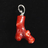 Japanese Natural Oxblood Red Gem Coral Pendanttop 1.70g (ID:33697)