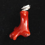 Japanese Natural Oxblood Red Gem Coral Pendanttop 1.70g (ID:33697)