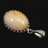 Japanese Natural Quartz 19mm Oval Pendanttop 3.8g (ID:33946)
