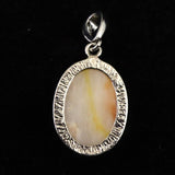 Japanese Natural Quartz 19mm Oval Pendanttop 3.8g (ID:33946)