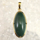 Izumo Jasper Grade SA Oval Pendanttop 18K Yellow Gold 21mm (ID:33975)