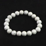 Japanese Natural Omi Rhyolite 10mm Bead Bracelet 28.0g (ID:34259)