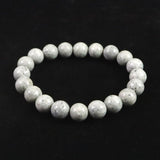 Japanese Natural Omi Rhyolite 10mm Bead Bracelet 28.0g (ID:34259)