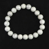 Japanese Natural Omi Rhyolite 10mm Bead Bracelet 28.0g (ID:34259)