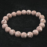 Japanese Natural Red Io Stone 10mm Bead Bracelet 21.9g (ID:34441)