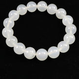 Japanese Natural Agate 12mm Bead Bracelet 43.5g (ID:34705)