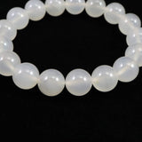 Japanese Natural Agate 12mm Bead Bracelet 43.5g (ID:34705)
