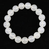 Japanese Natural Agate 12mm Bead Bracelet 43.5g (ID:34705)