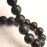 Japanese Natural Nachiguro Slate 10mm Bead Bracelet 29.8g (ID:35246)