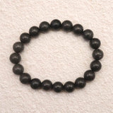 Japanese Natural Nachiguro Slate 10mm Bead Bracelet 29.8g (ID:35246)