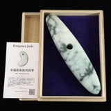 Natural Itoigawa Jadeite Light Green 149mm Taishu 208g with Certificate (ID:35330)