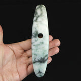 Natural Itoigawa Jadeite Light Green 149mm Taishu 208g with Certificate (ID:35330)