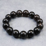 Japanese Natural Obsidian 13.5mm Bead Bracelet 48.1g (ID:35656)