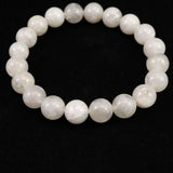 Japanese Natural Gray Quartz 10mm Bead Bracelet 27.1g (ID:35859)